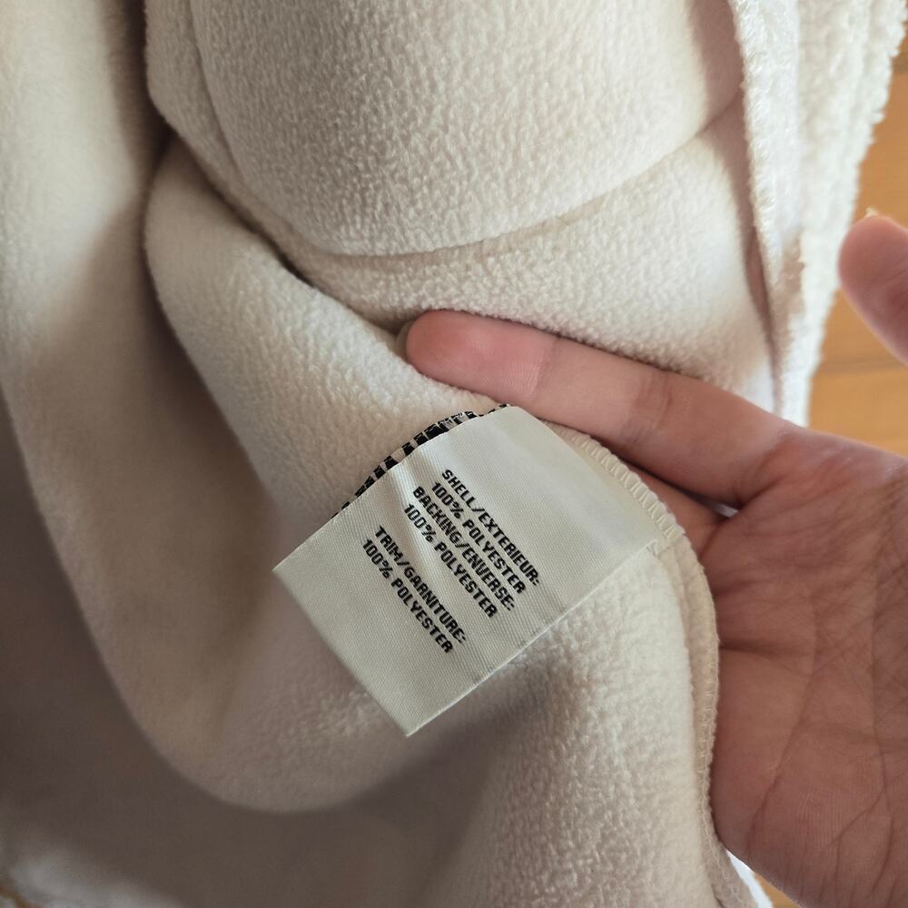 Bagatelle Oversized Faux Shearling Shacket 1X Cream Teddy Coat Button Down Fall - Picture 7 of 7